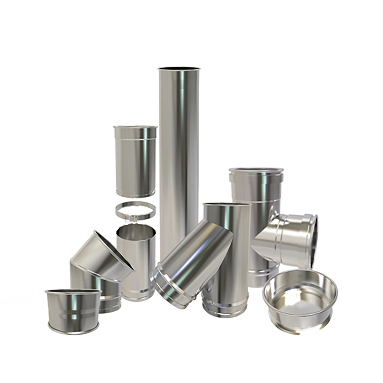 Tuyaux inox 125 mm