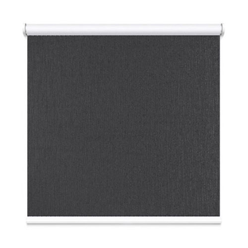 Charcoal Grey Houston Coated Blockout Textured Roller Blind