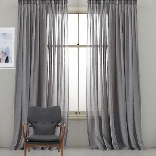 Bristol Sheer Custom Made Curtains GREY | Designer Pick