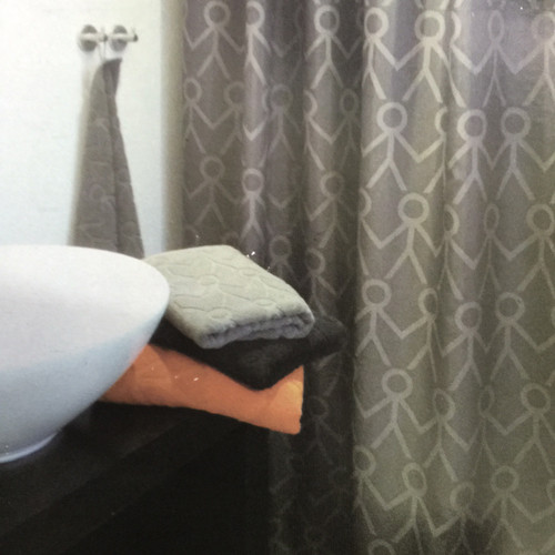 Charcoal Shower Curtain Friends Quickfit Blinds and Curtains