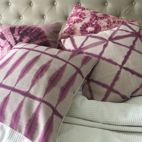 Shibori Pink Cushion Covers