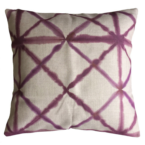 Shibori Pink Diamond Cushion Cover 45cm x 45cm
