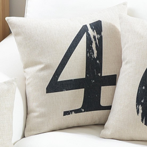 Number Four Cushion Cover