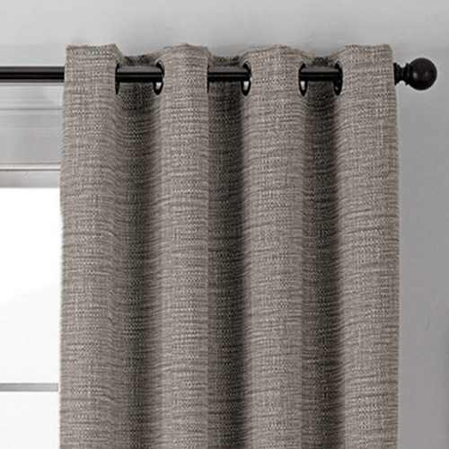 Utah Blockout Eyelet Curtain Panel | Brown