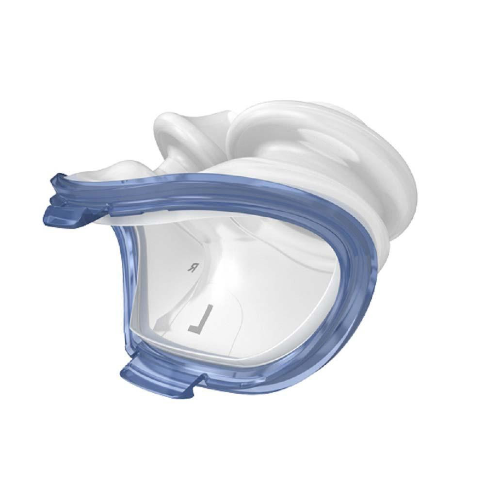 Resmed AirFit P10 Silicone Cushions, replacement silicone cushions for sleep apnea mask with lightweight and comfortable design.