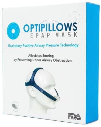 B Medical Optipillows EPAP mask, packaging box with product image and description.