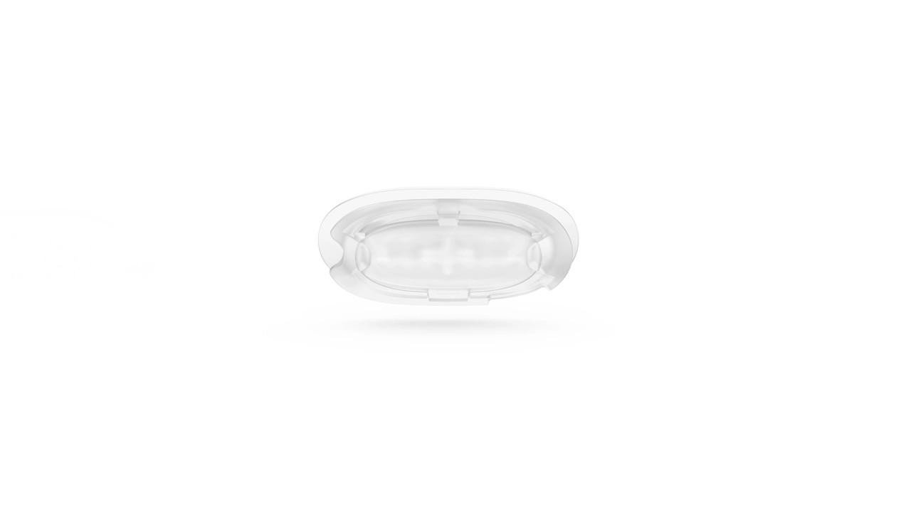 ResMed 30i Quiet Air Vent, clear plastic medical equipment component.
