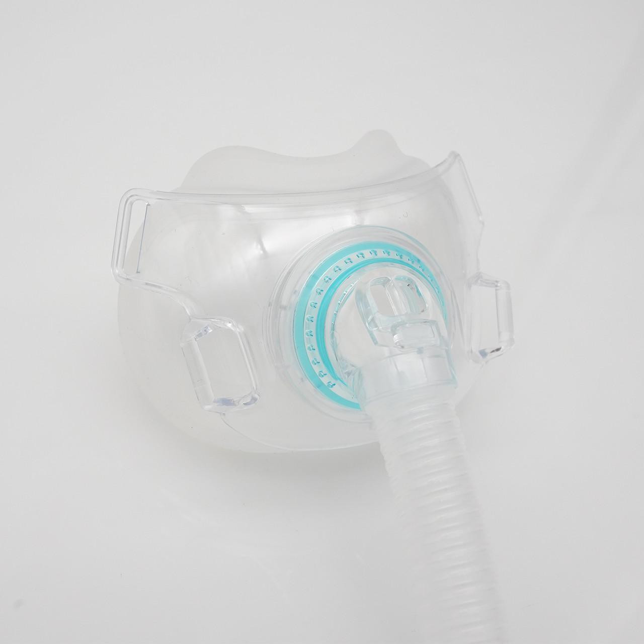 BMC F6 Full Face Mask Fit Pack, clear full face mask with all sizes included, medical respiratory mask for safety and protection.