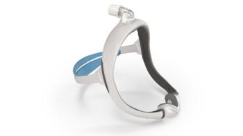 Resmed Airtouch N30i Small Frame, close-up of the sleek and lightweight CPAP mask with adjustable headgear and nasal cushion.