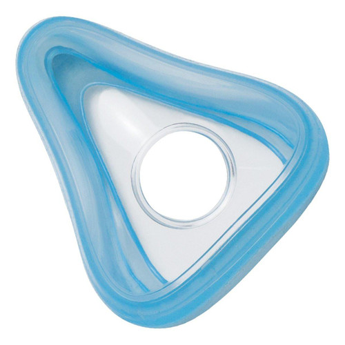 Philips Respironics Amara Gel Cushion, medical device cushion with a transparent blue and white silicone design for CPAP therapy.
