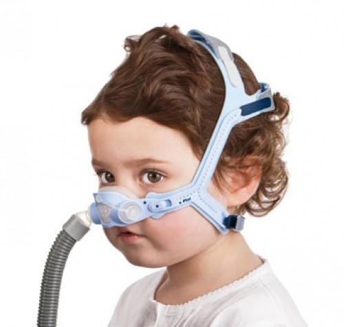 Resmed Pixi Paediatric Nasal Mask, pediatric sleep therapy mask for children with adjustable straps and soft nasal interface.