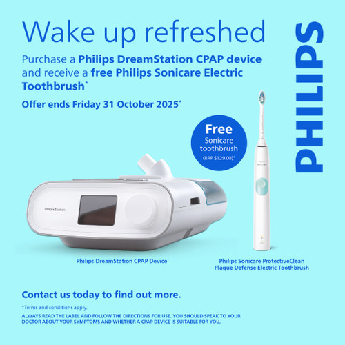 Philips DreamStation Auto + Modem+ Mask Package + Bonus Sonicare Toothbrush