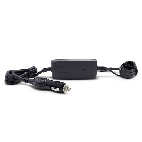 ResMed AirMini DC/DC Converter, portable medical device accessory for power supply.