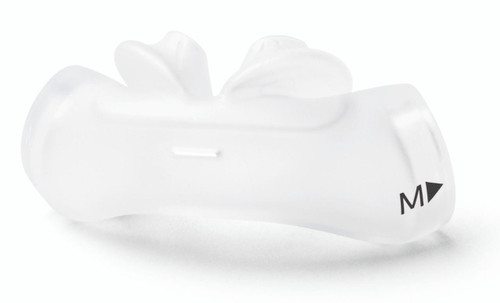 Philips Respironics Dreamwear Diametric Silicone Pillows, white silicone nasal pillow mask component for sleep apnea therapy.