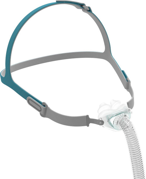 BMC P6 Nasal Pillows CPAP Mask Fitpack, adjustable nasal pillow mask with flexible headgear and included sizes for comfortable sleep apnea therapy.
