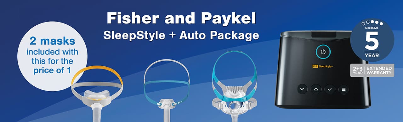 Fisher &amp; Paykel SleepStyle Auto CPAP Machine Package &mdash; Buy Online at MyCPAP Australia