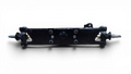 REMAN TOYOTA FORKLIFT 8FGU25 COMPLETE STEER AXLE ASSEMBLY W/ CYLINDER (SPINDLE TO SPINDLE) - TY43120U223271