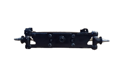 REMAN TOYOTA 8FBCU30 COMPLETE STEER AXLE ASSEMBLY SPINDLE TO SPINDLE W/ STEER CYLINDER (SYNCHRONIZED) - TY43120U357071