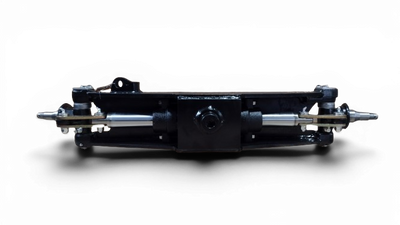 REMAN TOYOTA FORKLIFT 32-8FGK20 COMPLETE STEER AXLE ASSEMBLY W/ CYLINDER (SPINDLE TO SPINDLE) - TY431102670071