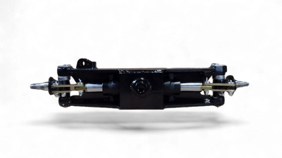 REMAN TOYOTA FORKLIFT 8FGCU25 COMPLETE STEER AXLE ASSEMBLY W/ CYLINDER (SPINDLE TO SPINDLE) - TY43120U226271