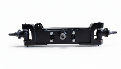 REMAN TOYOTA FORKLIFT 8FGCU15 COMPLETE STEER AXLE ASSEMBLY W/ CYLINDER (SPINDLE TO SPINDLE) - TY43110-U1250-71