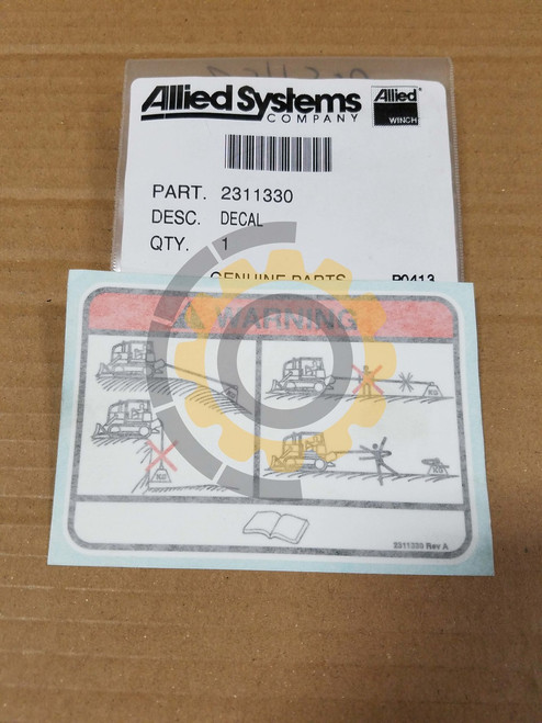 Allied_Hyster_Part_Number_2311330_DECAL_