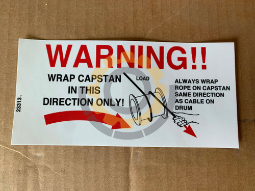 Carco Paccar 23313 WARNING DECAL * (23313)