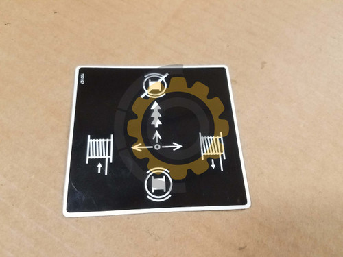CAT Winch Part # 123-4439 DECAL, CONTROL