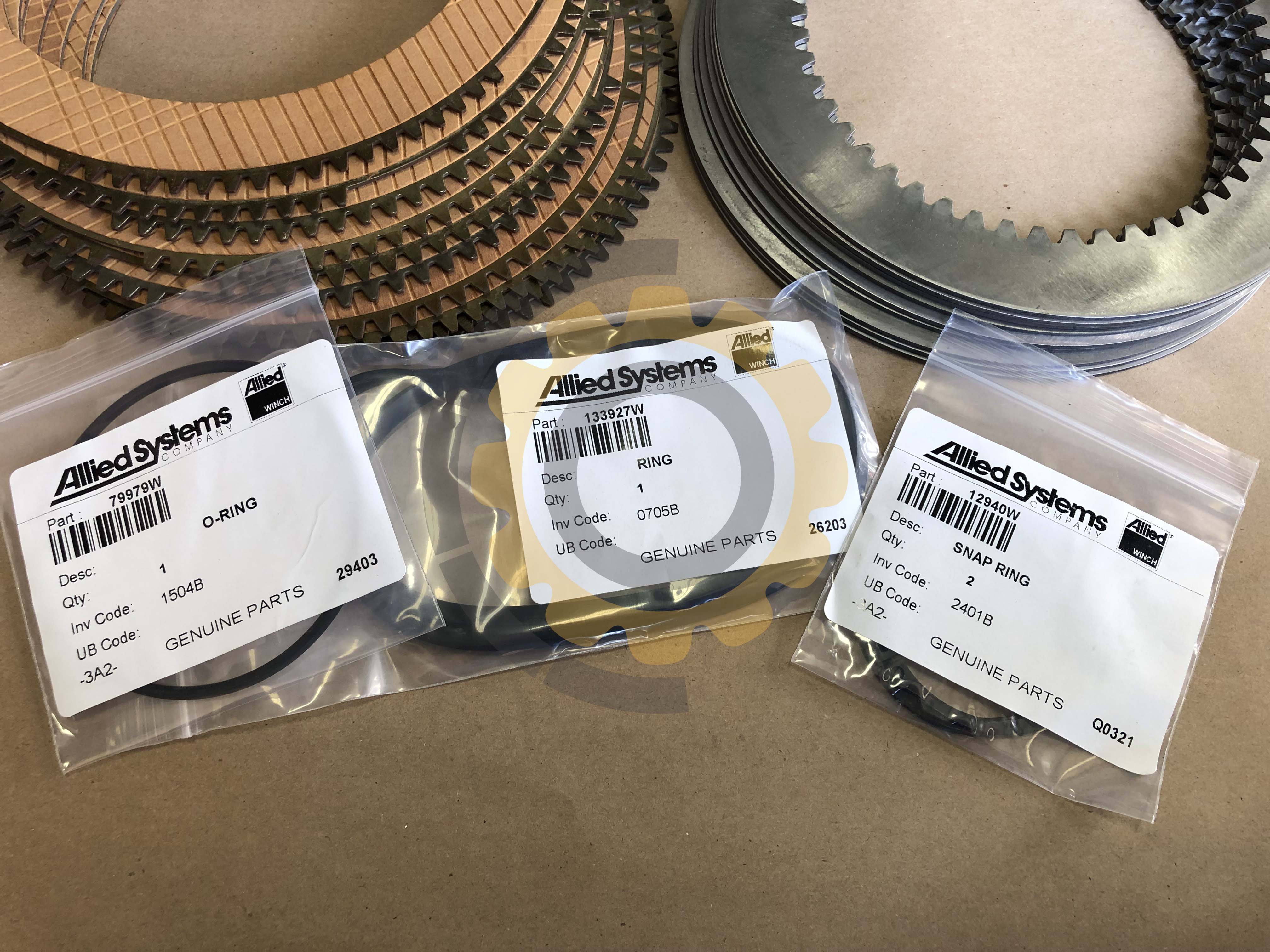 Allied Hyster W6F 2311377 KIT, W6F PC BRAKE - Dozer Winch Parts