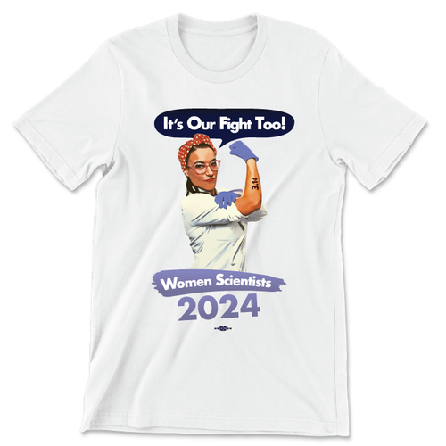 Rosie The Scientist (Unisex White Tee) Rosie The Scientist (Unisex White Tee)