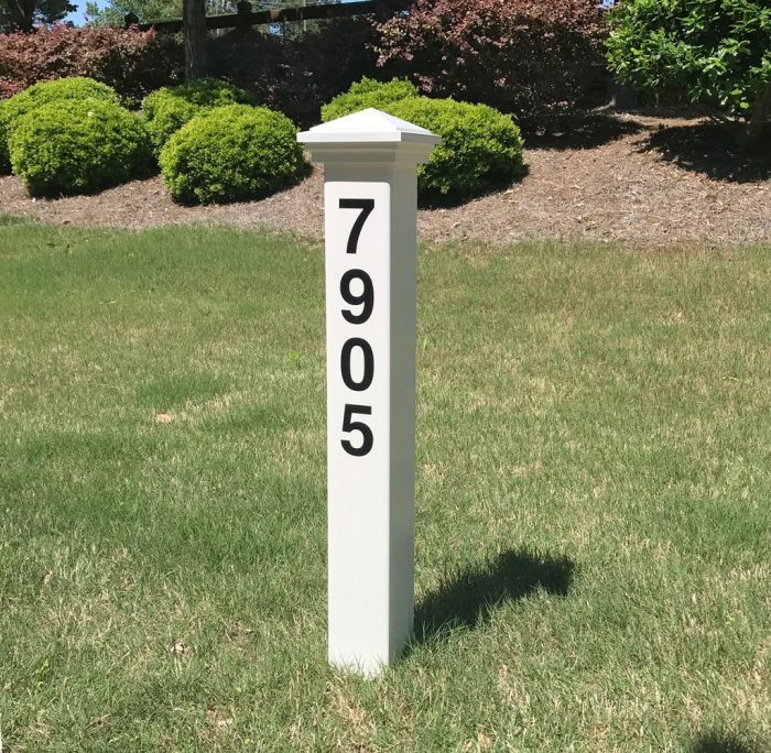 Nantucket House Address Marker Post (Numbers Included) Addresses of