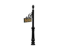 Davis Farms HOA (Custom Address Marker (3" Charleston Address Marker with 4" Gold TNR Numbers and Corinthian Base))