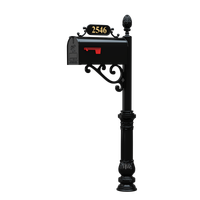 Hampton Mailbox System with Standard Mailbox
