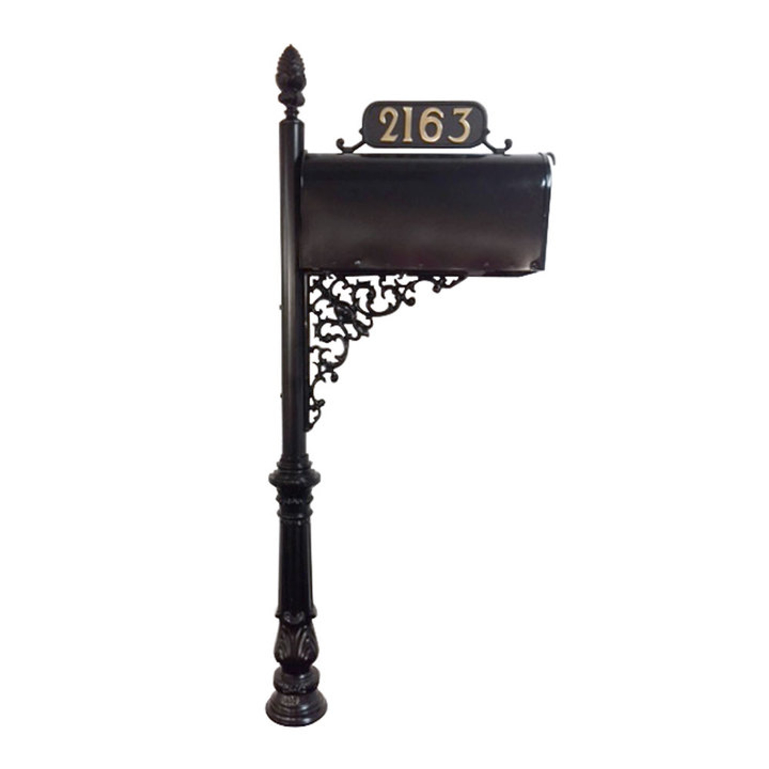 Heritage Lakes Magnolia Mailbox System (Large MB, 2.5" Pole