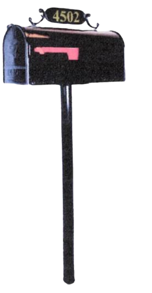 Jefferson Mailbox System Standard, 2" Gold Vinyl