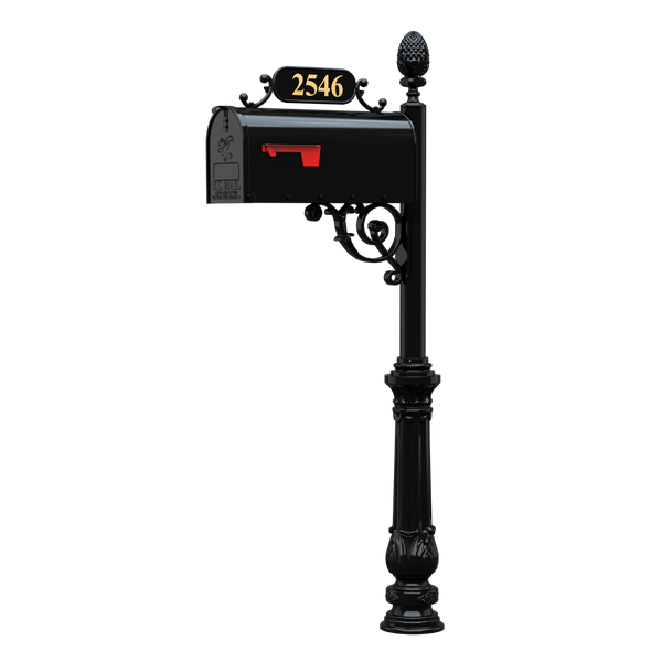Gardendale HOA (SC) - Charleston MB System with T1, Plate 1 with 2" Williamsburg Brass