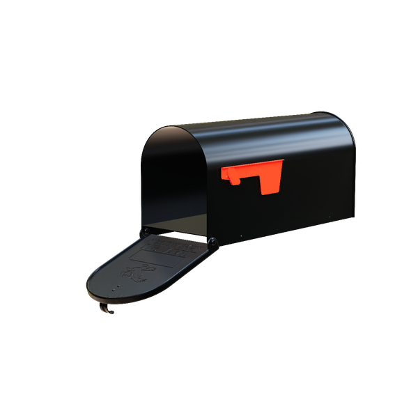 Heron Bay Standard Size Black Mailbox