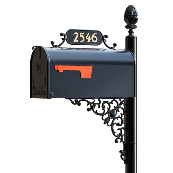 Cheswyck - Oak Mailbox System (Standard, Plate 1, 2" Brass)