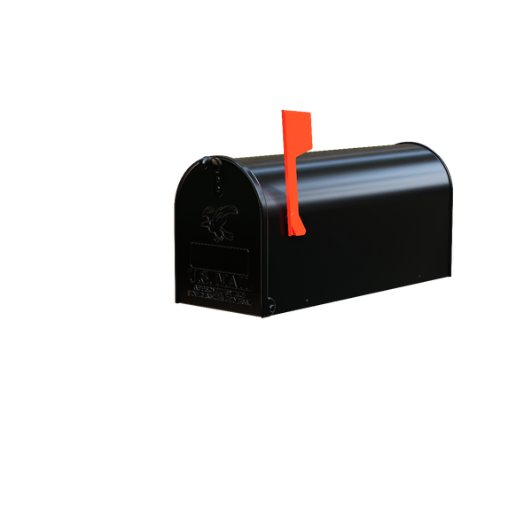 Standard Size Black Mailbox