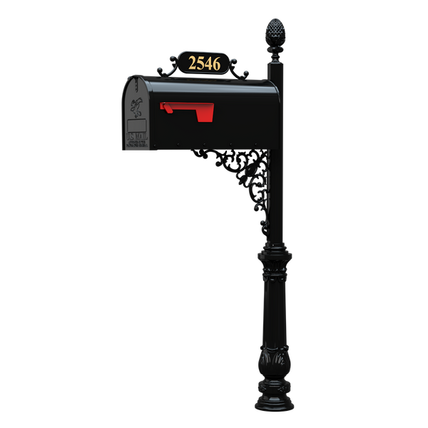 Magnolia Mailbox System with Large Mailbox