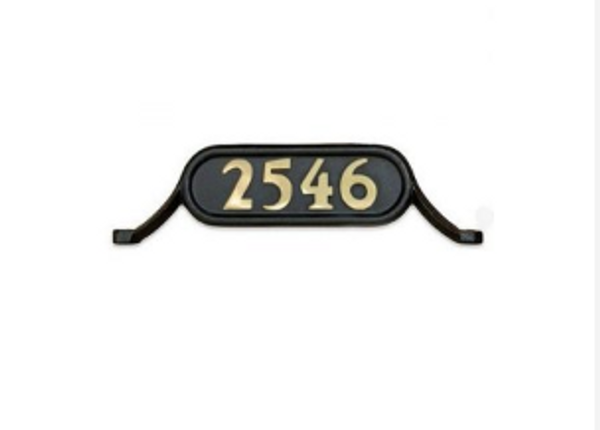 Williamsburg Number Plate 2 with 2" Williamsburg Brass Numbers