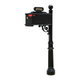 Heron Bay Community - Custom Georgetown Mailbox system (Charleston bracket, Box 8, Plate 8, WB 2” brass numbers)