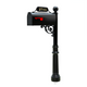 Heron Bay Brookside- Avenues Standard Mailbox system (Charleston Bracket, Plate 2, Williamsburg 2” Brass Numbers)