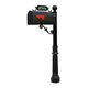 Heron Bay Community (Summit) - Custom Standard mailbox system (L-Bracket, 6” channel, S-Scroll, Plate 1, Williamsburg 2” Brass Numbers.