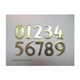 Heron Bay 2" Williamsburg Brass Numbers
