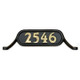 Heron Bay Williamsburg Number Plate #2 (Brass Numbers)