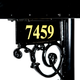 Shakerag  Essex Mailbox Bracket with 2" Gold Vinyl Numbers
