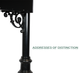 Temple Hills - The Avenues (Iron Side) Mailbox System (2" Gold Numbers TNR Bold)