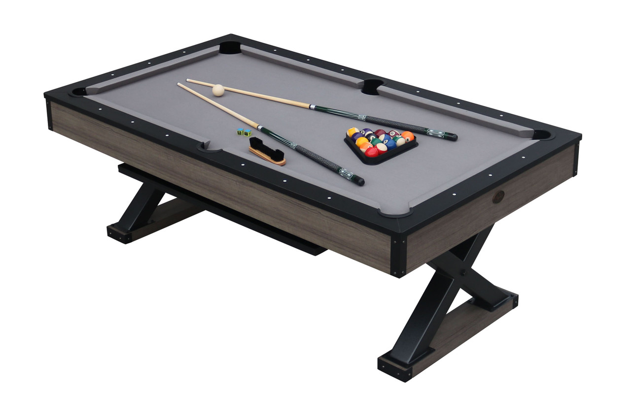 Playcraft Wolf Creek 7' Pool Table with Dining Top - Playcraft
