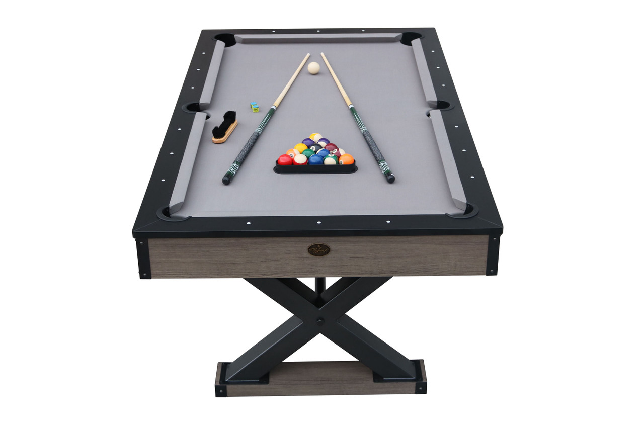 Playcraft Wolf Creek 7' Pool Table with Dining Top - Playcraft